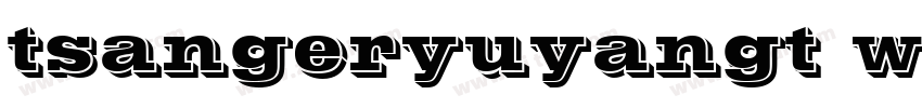tsangeryuyangt w01字体转换